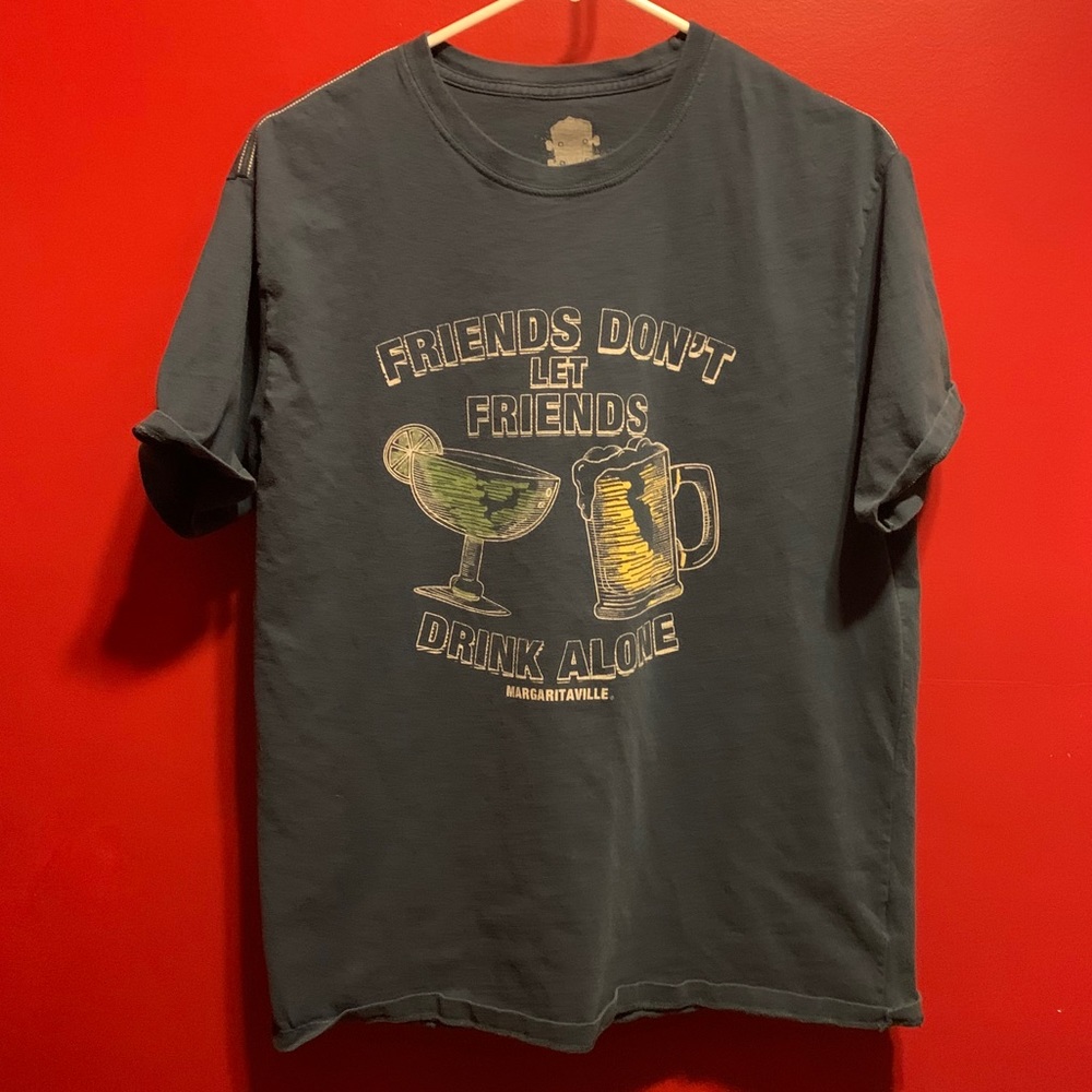 Vintage Men’s Large Margaritaville Tee, Navy